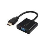 MicroConnect HDMVGA1B HDMI į VGA adapteris, HDMI A tipo ki&scaron;tukas į VGA (D-Sub) lizdą, 0,15 m, juodas