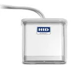 HID OMNIKEY 5022 CR R50220318-CR stalinis lustinių kortelių skaitytuvas, &scaron;variosioms patalpoms, IP67, USB, baltas