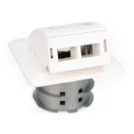 Digitus DN-93201 FTTH sieninis įleidžiamas lizdas SC/LC adapteriui 86x30x86 mm