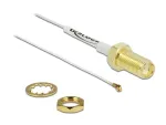 Antenos laidas SMA lizdas (bulkhead) &ndash; I-PEX Inc. MHF 4 ki&scaron;tukas 0.81 20 cm baltas
