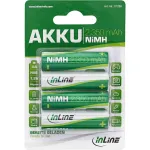 InLine įkraunama NiMH baterija, Mignon (AA), 2350 mAh, paruo&scaron;ta naudoti