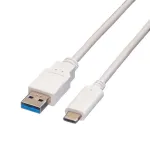 VALUE USB 3.0 laidas (A tipo ki&scaron;tukas) į USB Type C (C tipo ki&scaron;tukas) - 5 V - 900 mA - 50 cm - Baltas (11.99.9010)