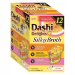&Scaron;lapias kačių ėdalas INABA Dashi Delights Silky Broth Chicken and Salmon mix, 12 x 40 g paketėliai, pilnavertis suaugusių kačių ėdalas