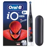 Elektrinis dantų &scaron;epetėlis BRAUN Oral‑B iO Kids Marvel Spiderman &ndash; įkraunamas, 3 režimai, 2 minučių muzikinis laikmatis, kelioninis dėklas, 1 &scaron;epetėlio galvutė, ličio jonų