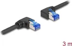 DeLOCK RJ45 Cat.6A S/FTP 3m juodas tinklo kabelis