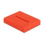 Breadboard DELOCK 18318 &ndash; plastikinė litavimo nereikalaujanti prototipinė plok&scaron;tė, 36 &times; 46 &times; 10 mm, raudona