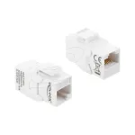 Delock 90991 Keystone jungtis RJ45&ndash;RJ45 Cat.6A, neekranuota, balta