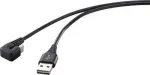 Renkforce USB 2.0, Telefon (analoginis) jungiamasis kabelis [1x USB 2.0 ki&scaron;tukas A - 1x USB 2.0 ki&scaron;tukas C] 1,00 m juodas (RF-4609276)