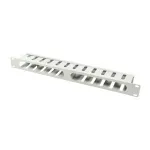 LogiLink kabelių organizatorius &scaron;viesiai pilkas RAL 7035 1U 48,3 cm (19 inch)