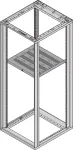 Schroff 19SHELF STAT.600W 740D RAL7021 (27230165) &ndash; 19 colių stelažas, 600W, 740 mm gylio, RAL7021