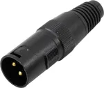 XRL 3 kontaktų jungtis Omnitronic 30208430 &ndash; vyri&scaron;ka/moteri&scaron;ka garso jungtis, 3 kontaktai