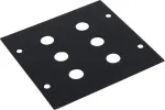 Omnitronic modulis 2U skydelis su 6x lizdų jungtimis, 88&times;88 mm
