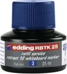 Markerio papildymas Edding RBTK 25, 25 ml mėlynas ra&scaron;alas, tinkantis Edding markeriams