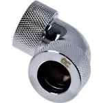 Alphacool HT 16mm HardTubo įsukama jungtis 90&deg; L-formos - raižyta - Chromas (17297)