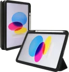 Folio dėklas jt berlin, skirtas Apple iPad 10.9 (2022) &mdash; juodas permatomas