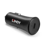 Lindy Single Port USB Type C PD automobilinis įkroviklis, 27W