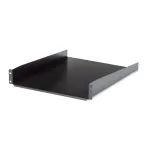 StarTech.com CABSHELF22 2U fiksuota lentyna serverio stovui &ndash; 22 colių gylio, juoda, 23 kg keliamoji galia