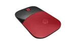 HP Wireless Mouse 220 (Saulėlydžio raudona), ambidekstrinė, optinė, RF belaidė, 1600 DPI, juoda, raudona