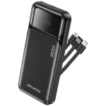Powerbank Awei PA-91 10000mAh 22,5W PD 2xUSB-C + Laidas Juodas