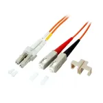 Skaidulinis optinis kabelis EFB Elektronik O0320.10 10 m LC SC Oranžinis