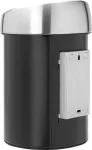 &Scaron;iuk&scaron;liadėžė BRABANTIA Touch Bin 3 L matinė juoda modelis 36 44 40 kompakti&scaron;kas dizainas