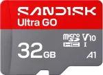 SanDisk Ultra GO microSDHC 32 GB UHS-I atminties kortelė, 120 MB/s skaitymas, V10, A1