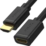 Unitek HDMI prailginimo kabelis, 3 m, HDMI 2.0, ki&scaron;tukas&ndash;lizdas, 4K 60 Hz, juodas
