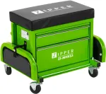 Mechaniko sėdynė su stalčiais Zipper ZI-MHKS3, juoda/žalia, 150 kg