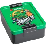 LEGO Ninjago pietų dėžutė LEGO žalia &ndash; 1 l, maisto klasės PP su jaustukų grafika