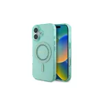 Guess IML Rhinestones MagSafe Dėklas, skirtas iPhone 16 Plus (Žalias)