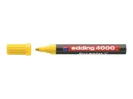 EDDING 400 Permanent Marker 1,0 mm Yellow Round Tip Refillable