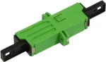 SYNERGY21 E-2000 APC Simplex Pigtail, Single-mode, 2m, PVC, Ceramic Ferrule, Green Connector