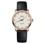 MIDO Baroncelli moteri&scaron;kas automatinis laikrodis M027207362660 33mm rožinio aukso PVD