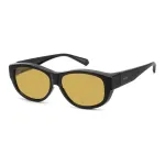 Polaroid Ancillaries PLD9020S71C Unisex Sunglasses - Juodas Rėmas, Pilki Poliarizuoti Lę&scaron;iai