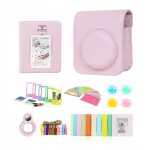 LOVEINSTANT 8-in-1 Accessory Kit, skirta Fujifilm Instax Mini 12 - rožinė