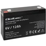 Qoltec AGM Battery 6V 12Ah Maintenance-Free LongLife for UPS, Scales, Cash Registers
