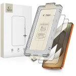 Grūdinto stiklo ekrano apsauga TECH-PROTECT Quick Set+ 2 rinkinys, skirta Samsung Galaxy S26 Ultra, juoda