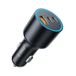 ORICO HyperDrive 165W automobilinis įkroviklis USB-A + 2x USB-C &ndash; juodas