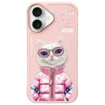 Nimmy Cool&Cute 2.0 Cat Back Cover for Apple iPhone 16 6.1 inch Pink