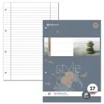 Staufen 10 Briefbl&ouml;cke Style Lined A4 4-Hole Punched 80 Sheets per Block White