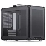Jonsbo C6 MAX PC dėklas, Mini dėklas, Micro-ATX, grūdintas stiklas - juodas