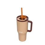 Termopuodis su teleskopiniu &scaron;iaudeliu Kambukka Rio Tumbler 950 ml Almond Dream