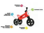 FUNNY WHEELS Rider Super Sport 2-in-1 balansinis dviratis / triratis, oranžinis