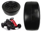 LEAN CARS priekinis ratas Gokart SX1968 &ndash; 220 mm EVA putplasčio padanga, ABS ratlankis, juodas