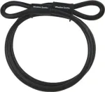 Master Lock 49EURD apsauginis kabelis su kilpa, 3 m, 10 mm, juodas