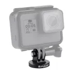 PULUZ PU145B CNC aliuminio lydinio veiksmo kameros laikiklio adapteris su 1/4 inch tripodo sriegiu, juodas