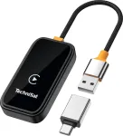 TechniSat Technicast 100 belaidis CarPlay ir Android Auto adapteris &ndash; juodas, USB-C, Plug & Play