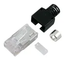 EFB Elektronik Stewart SS37 RJ45 vyri&scaron;kas lauko montavimo connector, ekranuotas, be įrankių, Cat.6A/7/7A/8, cinko liejinys, auksuoti kontaktai
