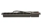 LESTAR 1966004970 ilgintuvas 1.5 m 230 V AC ki&scaron;tukiniai lizdai Vidaus juodas