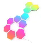 Govee Glide Hexa Light Panels &scaron;viesos skydeliai Wi-Fi balti 10 vnt.